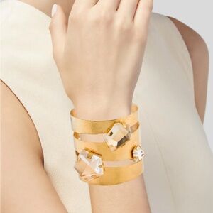 Herve’ Van der Straeten Geometric Cuff Bracelet